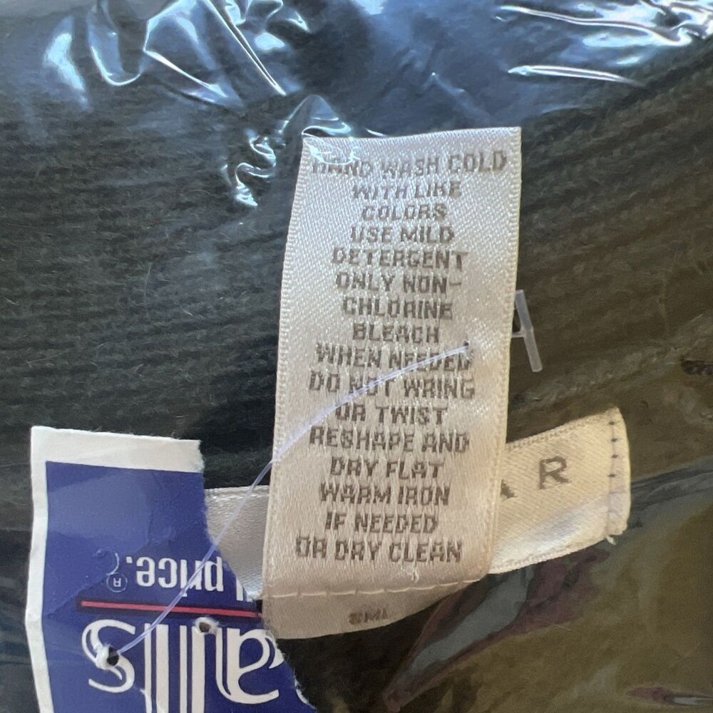 Kenar Cardigan Sweater Size Large Green Lambswool Angora Nylon Single Button - Picture 11 of 11